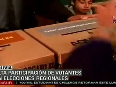 Destaca OEA civismo y participación en comicios en Bolivia