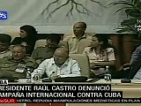 Raúl Castro denunció campaña internacional contra Cuba