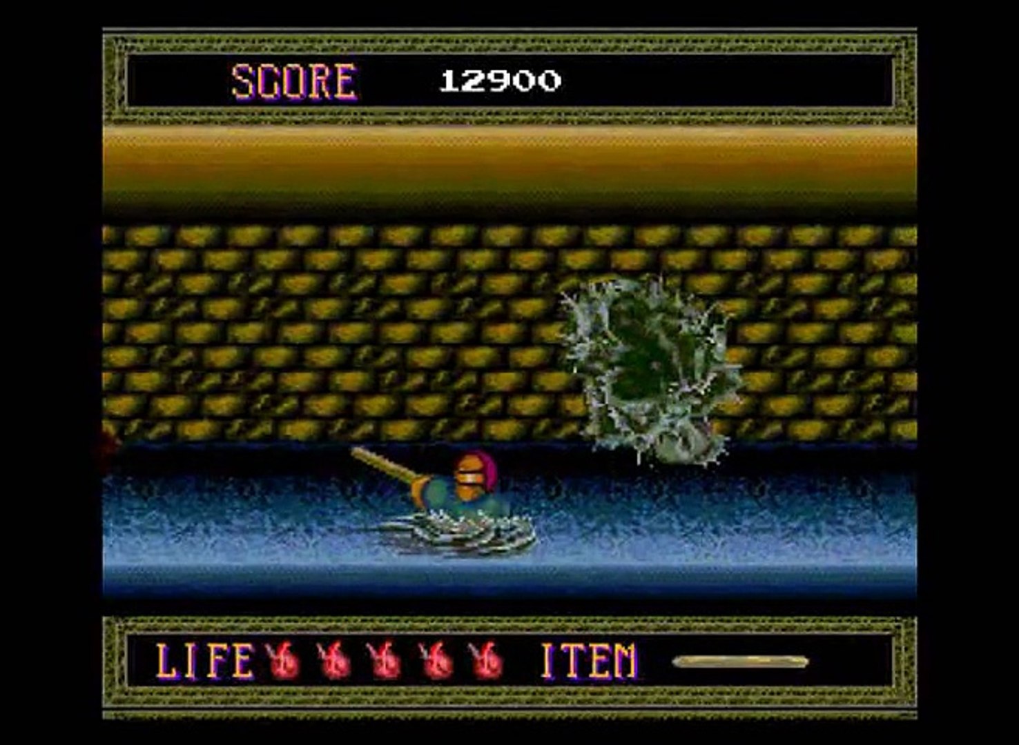 ⁣Retro-gaming Splatterhouse (PC Engine)