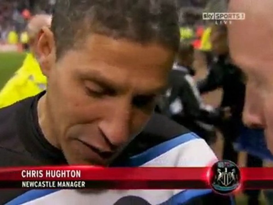 Post match + Hughton interview Nufc vs Sheff Utd (Apr 2010)