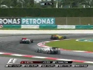 Lewis Hamilton vs. Vitaliy Petrov. Malasia GP