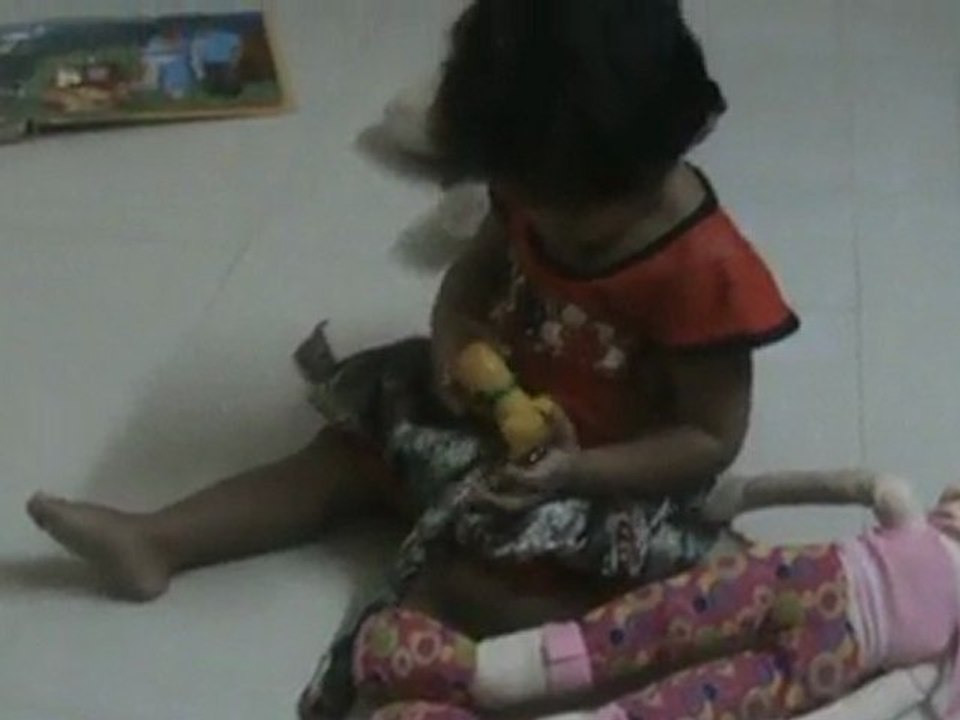 Suchi having fun at home