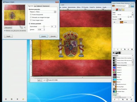 Tutorial con GIMP - 3 en 1 - Reflejos, mapeado y realzado...