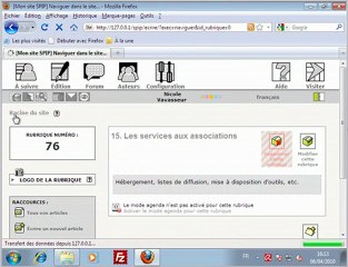 Déplacement d'une rubrique puis d'un article dans SPIP