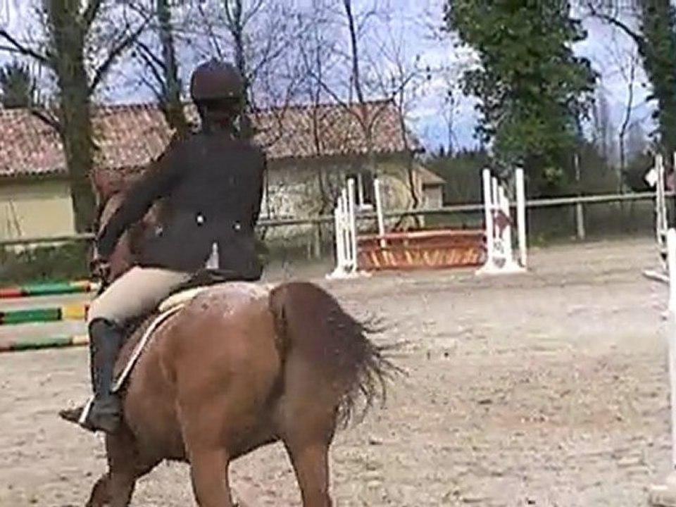 Magali et Kématcho en Club Poney 1 le 04.04.10 à Charpey