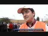Mouvement de grève a Sagem Defense Securité à Eragny