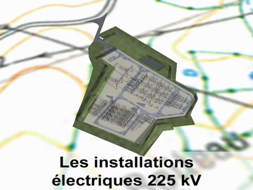 Maquette 3D d'un poste électrique: représentation en images