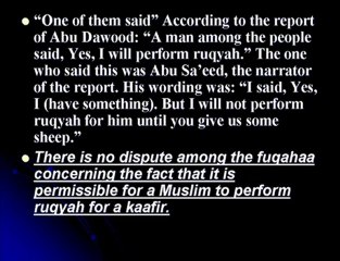 questions -46 Treating Non Muslims & making Ruqyah for them