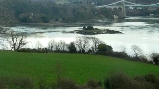 Menai Bridge - Anglesea North Wales ( Viewed Form The Island )