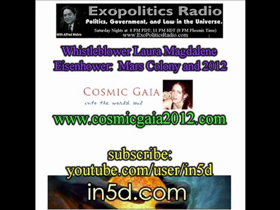 11Whistleblower Laura Magdalene Eisenhower MarsColony & 2012