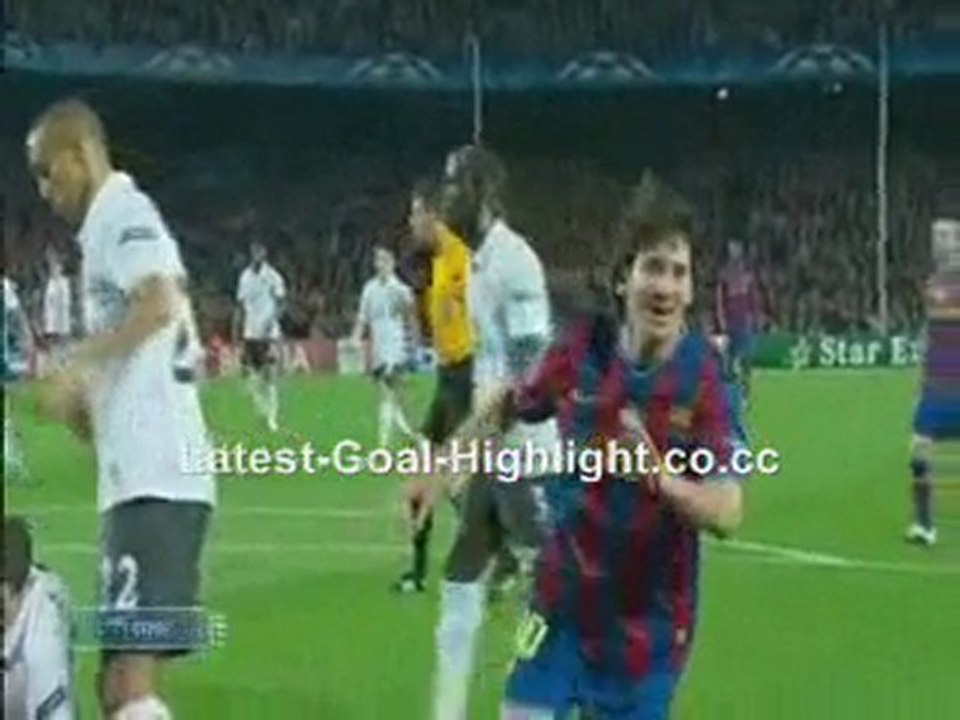 Barcelona 4 - 1 Arsenal - All Goal By Messi 7April