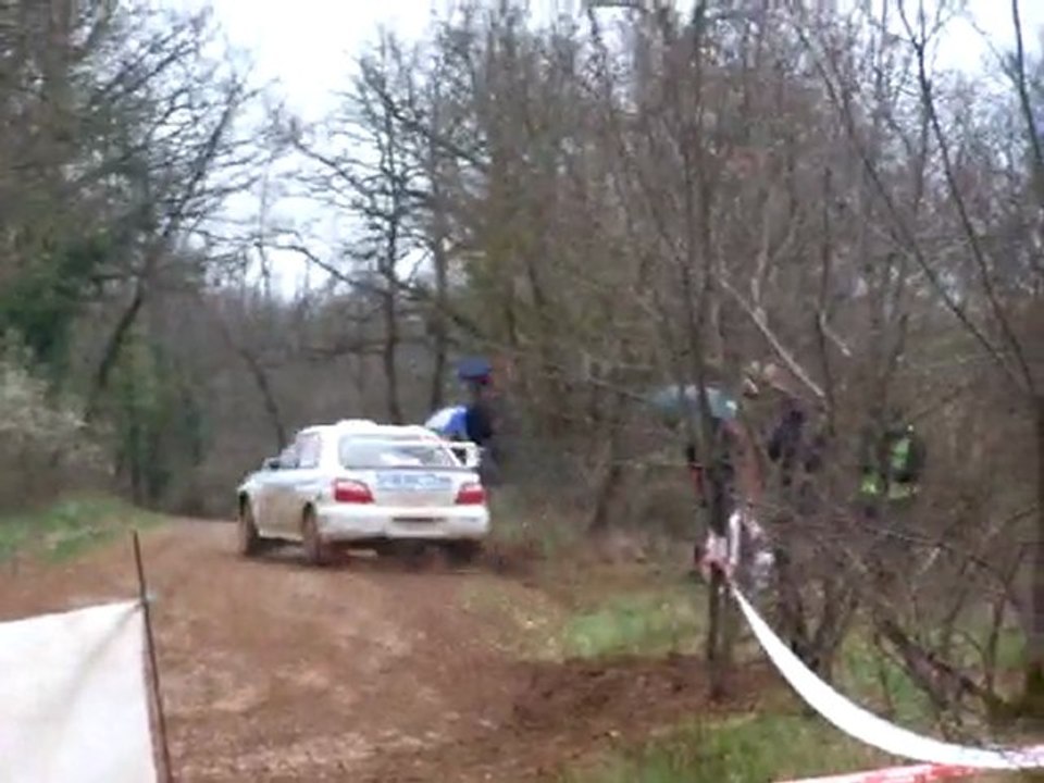 Laurent Battut Subaru WRX Rallye causses 2010.