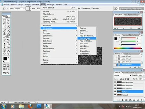 Tuto Photoshop Creer un effet de Pluie en .Gif