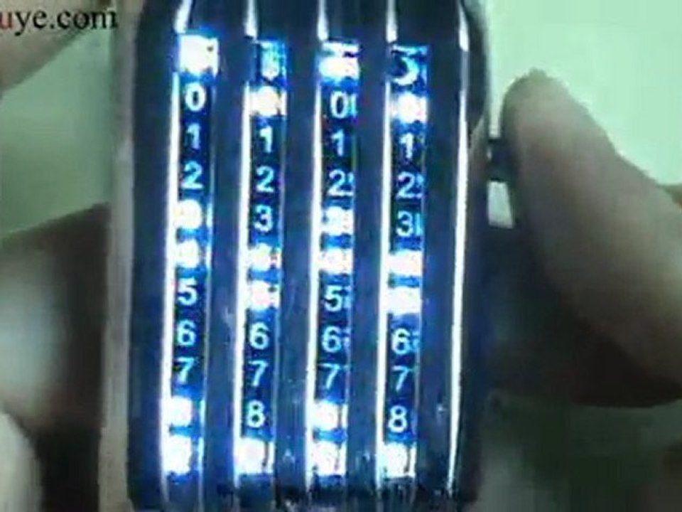 Silver New Fashion 44 LED Digital Lady & Man Wrist Watch