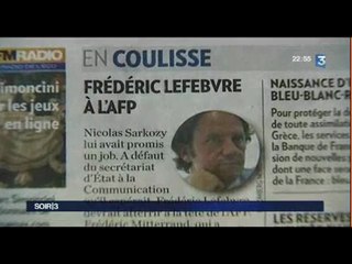 F. Lefebvre - Soir 3 - France 3 - 01/04/2010