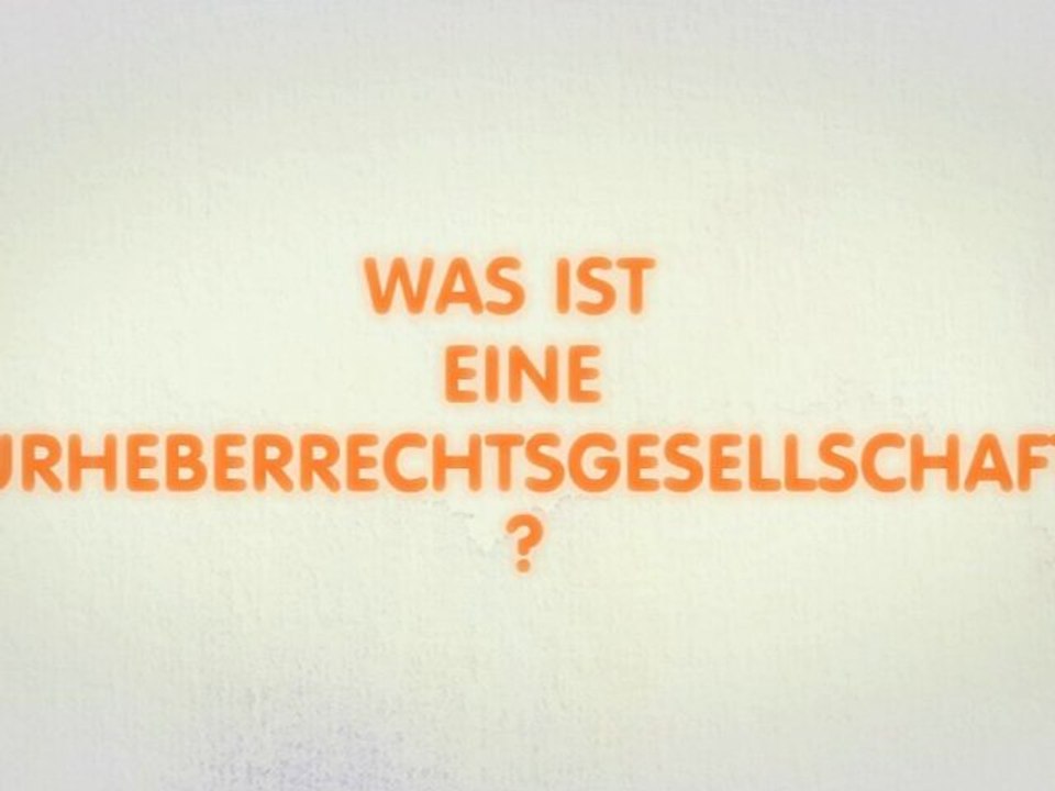 Was ist ein Urheberrechtgesellshaft?