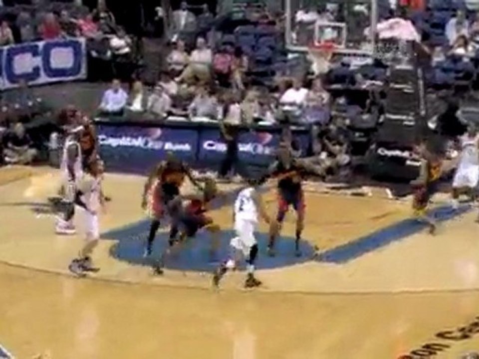 Andray Blatche takes the pass, gets fouled and sinks the tou