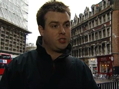 Heckler confronts Brown on schools