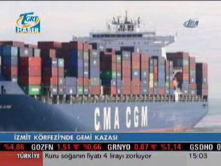 İzmit Körfezi'nde 2 Gemi Çarpıştı