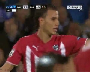 But de Chamakh contre Lyon