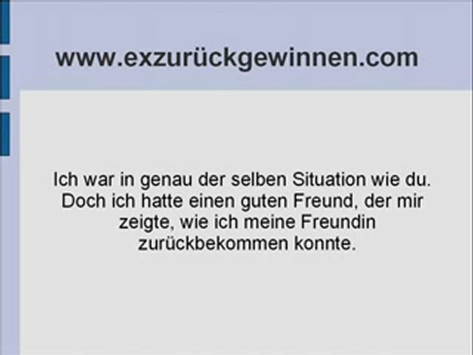 Ex zurückgewinnen