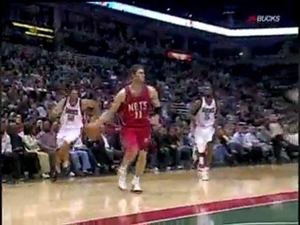Jerry Stackhouse goes up to BLOCK Brook Lopez off the backb