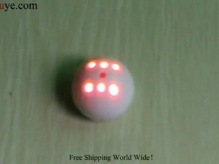LED Flashlight Spaceship Shock Sensor Ball with Sound