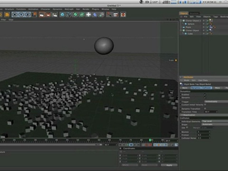 C4D_Physics and Dynamic in Mograph