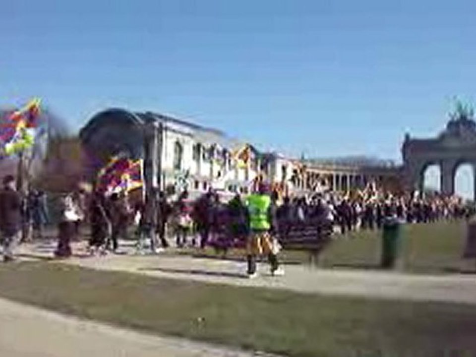 Manifestation bruxelles tibet