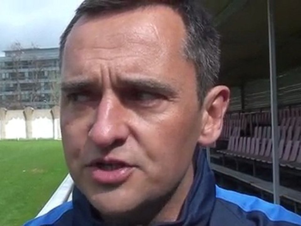 Interview de Jean Luc Vannuchi le 08 04 après l'entrainement