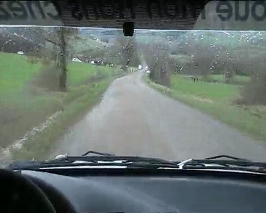 Blanc FX Rallye Terre des causses 2010 ES 6 caméra embarquée