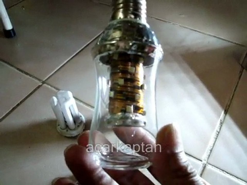 12 volt akü ile yanan pratik smd Ampül yapımı