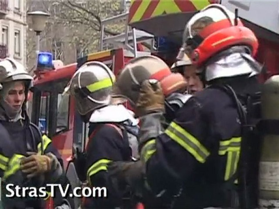 Incendie place de Haguenau à Strasbourg