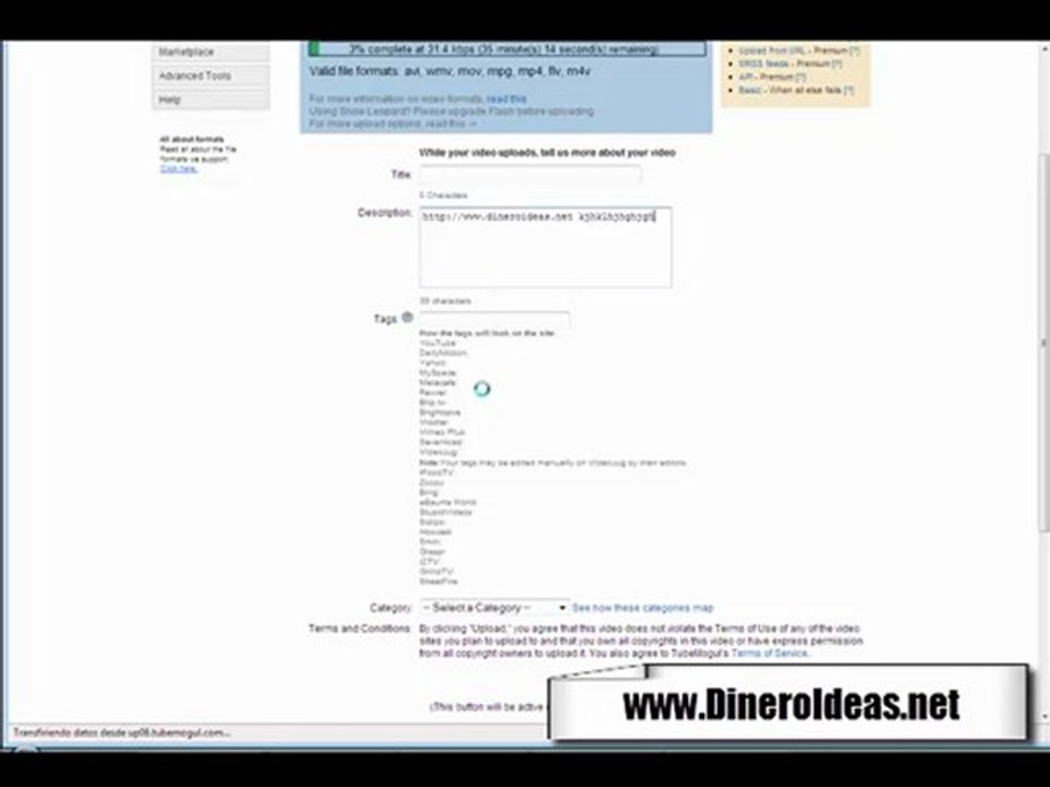 www.DineroIdeas.net Marketing de Videos Tubemogul