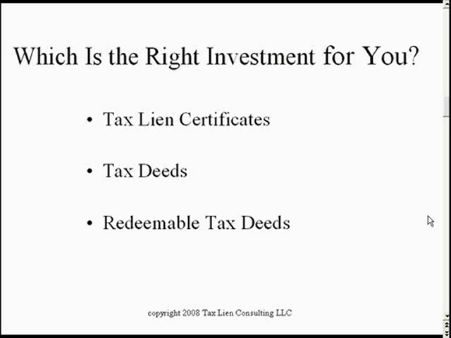 Learn the basic of Tax Lien Investing