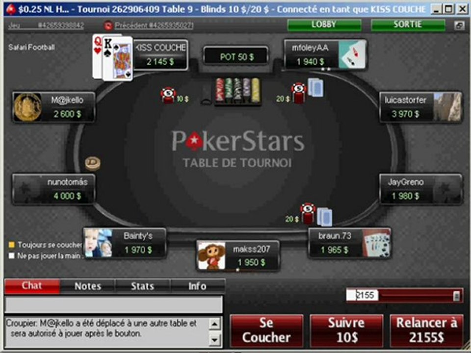 chabal pokerstars MTT
