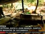 Reactiva Ecuador juicio por ataque en Sucumbíos