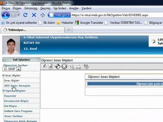 e-okul veli girisi