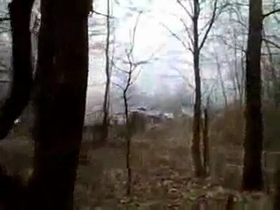 FILM AMATORSKI - PIERWSZE NAGRANIE - PŁONĄCY TUPOLEW ...