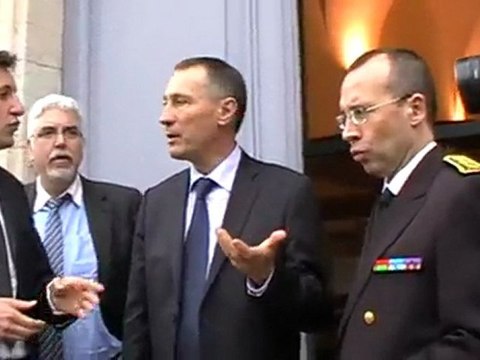 Jean-Marie Bockel en visite au palais de justice de Vesoul