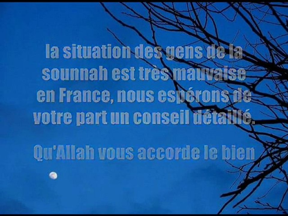 Conseil aux gens de la sounnah