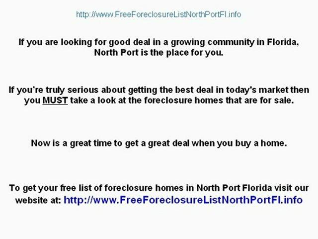 Foreclosed Homes For Sale in North Port, Florida