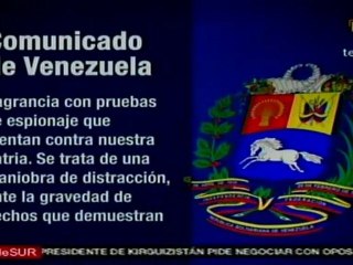 Comunicado de Venezuela respecto al espionaje colombiano en