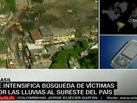 Aumenta la labor de rescatistas en Brasil