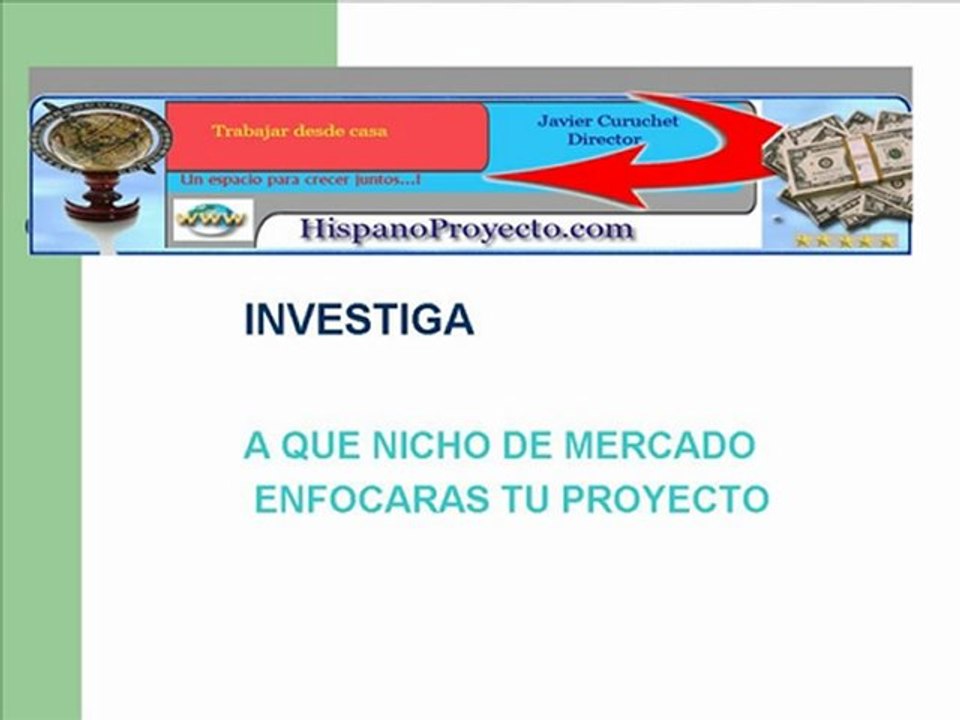 Trabajar desde casa "Comenzando un Proyecto de Negocio" ...