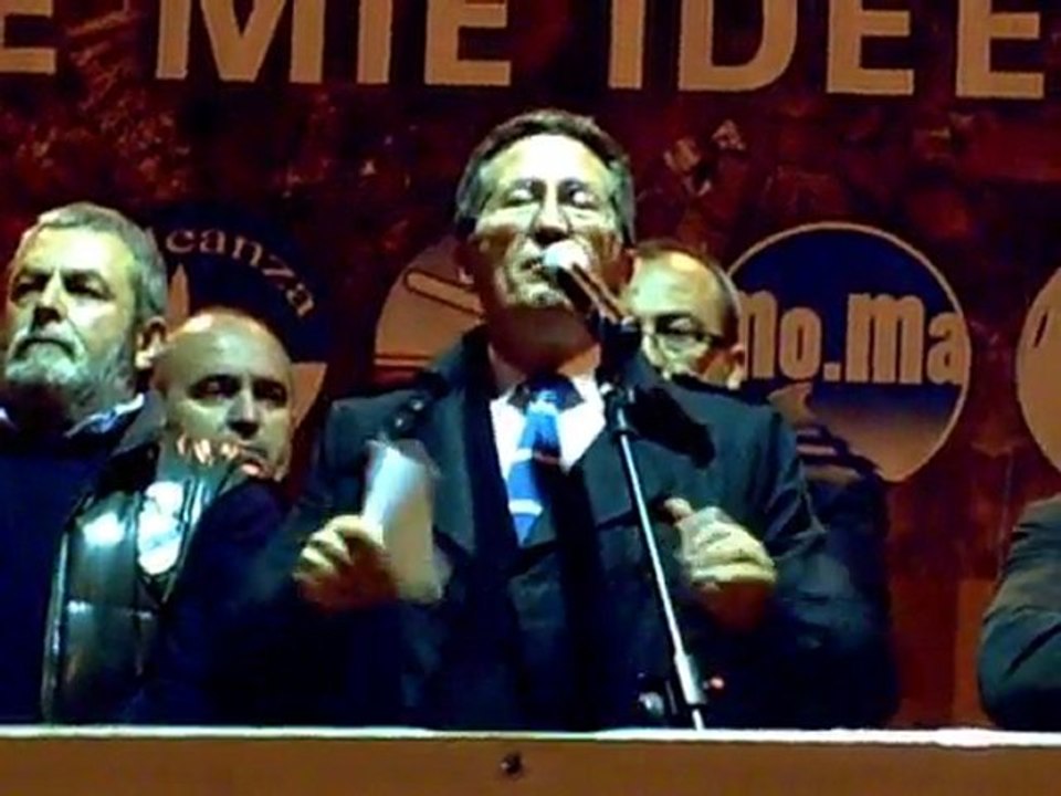 Matera comizio conclusivo di Angelo Tosto 09-04-2010