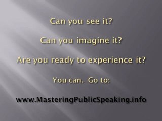 Mastering Public Speaking
