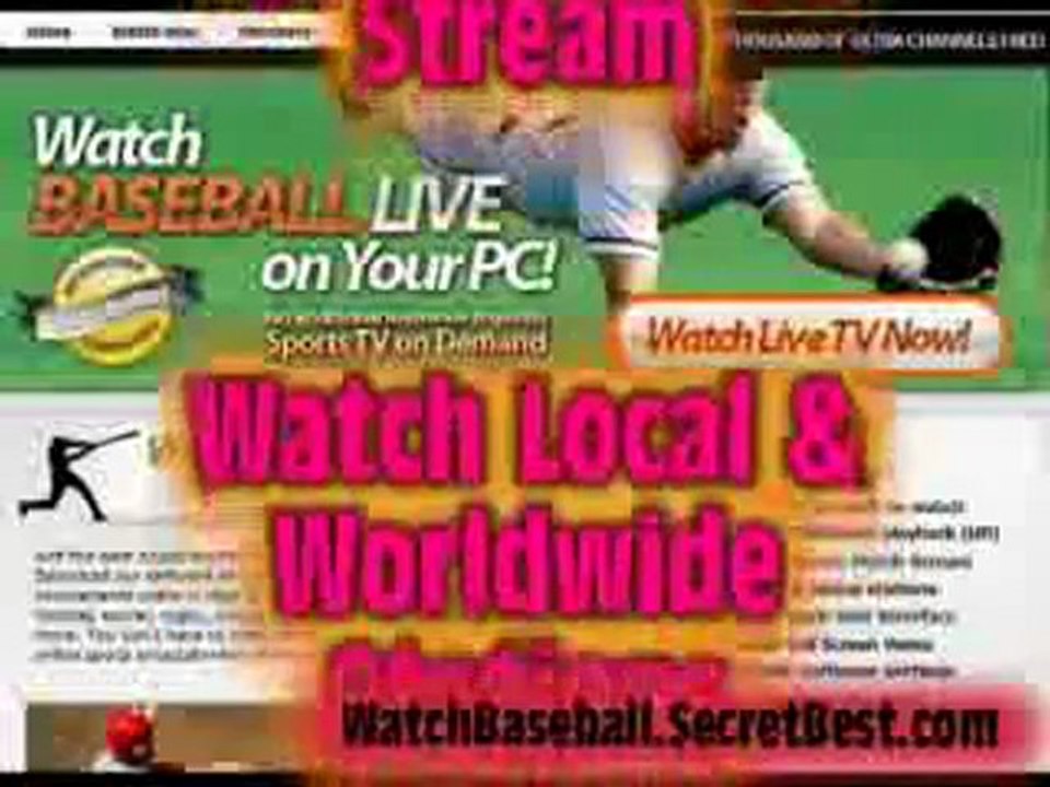 Watch Baseball Live Streaming - How to watch baseball online