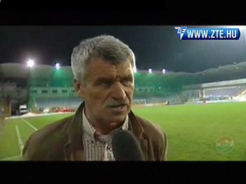 2010.04.09 Csank János nyilatkozott az Újpest-ZTE után