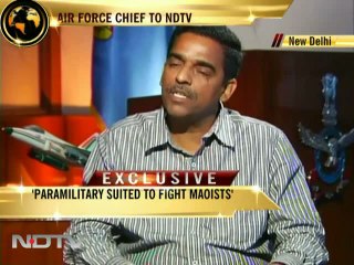 Air Chief to NDTV: Armed forces not needed yet to fight Naxa